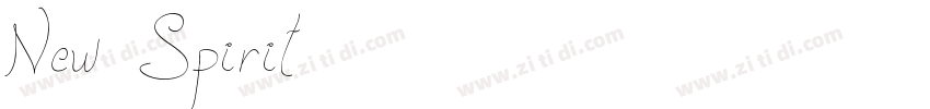 New Spirit字体转换
